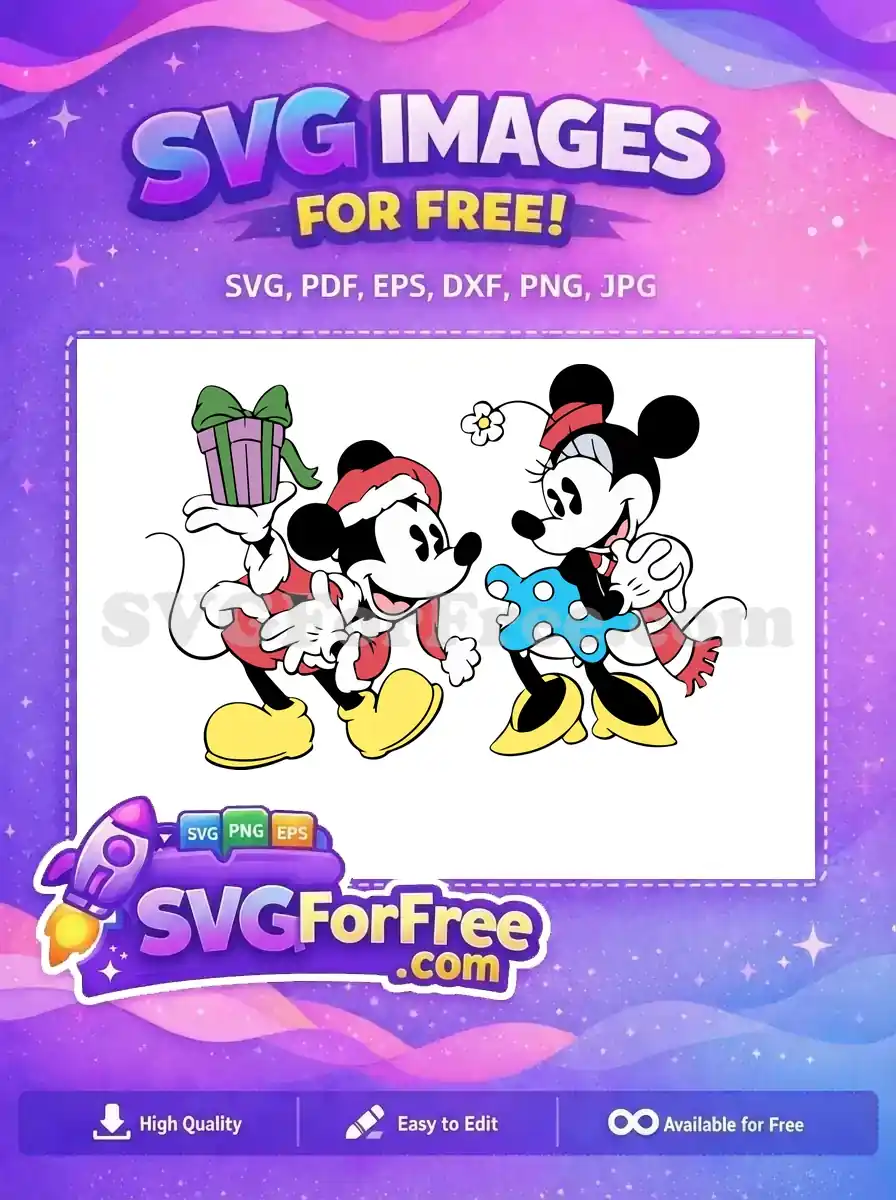 Free Red gift Free Blue dress Disney Free SVG