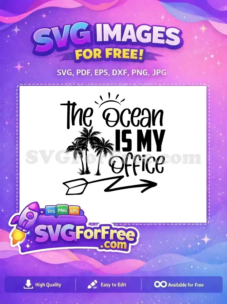 Free Palm Trees Free Ocean View Diving Quotes Free SVG