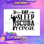 Free Happy Diver Free Scuba Repeat Diving Quotes Free SVG - Instant Download