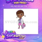 Free Smiling Doc McStuffins Free with Stethoscope Disney Free SVG 1 - Instant Download