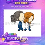 Free Grey Ponytail Free Medical Chart Doctor Nurse Free SVG - Instant Download