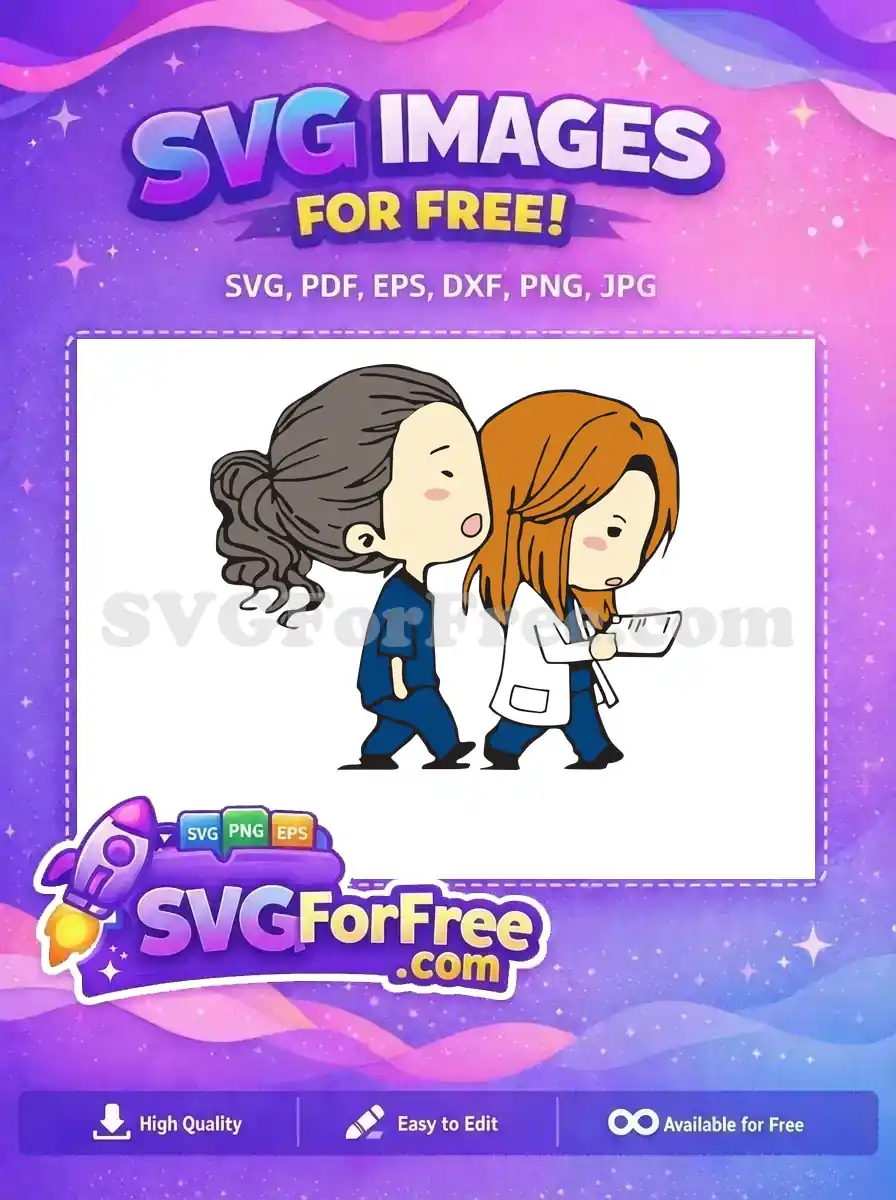 Free Grey Ponytail Free Medical Chart Doctor Nurse Free SVG