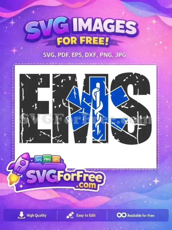Free Grunge EMS Free Star Life Doctor Free SVG Free Grunge EMS Free Star Life Doctor Free SVG