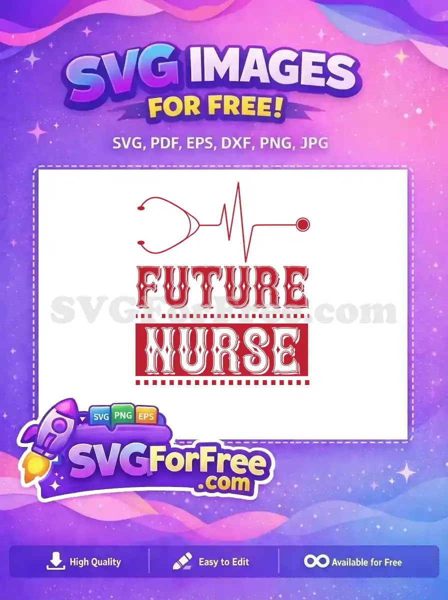 Free Red Stethoscope Free Future Nurse Doctor Quotes Free SVG