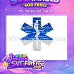 Free Blue Distressed Star Free White Medical Doctor Nurse Quotes Free SVG - Instant Download