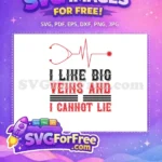 Free Stethoscope Veins Free Heartbeat Doctor Nurse Free SVG - Instant Download