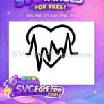 Free Heartbeat Graphic Free Cardiogram Doctor Nurse Free SVG - Instant Download