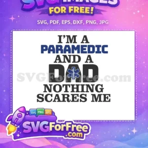 Free Blue Paramedic Free Dad Text Doctor Free SVG