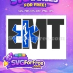 Free Blue Star Free EMT Caduceus Medical Doctor Nurse Free SVG - Instant Download