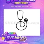 Free Stethoscope Symbol Free Medical Worker Doctor Nurse Quotes Free SVG - Instant Download
