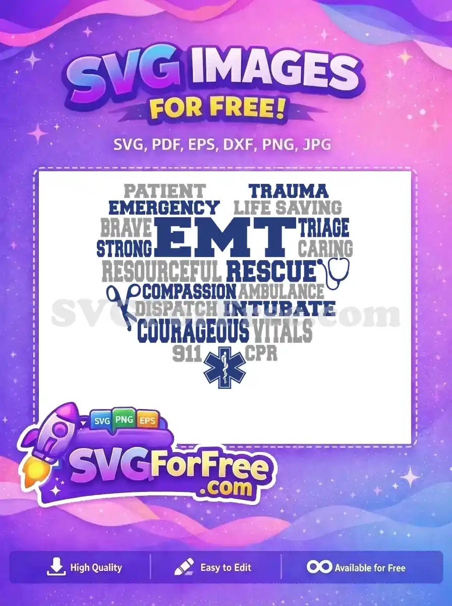 Free EMT Hero Free Blue Grey Stethoscope Medical Free SVG