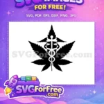 Free Marijuana Leaf Free Medical Caduceus Doctor Nurse Quotes Free SVG - Instant Download