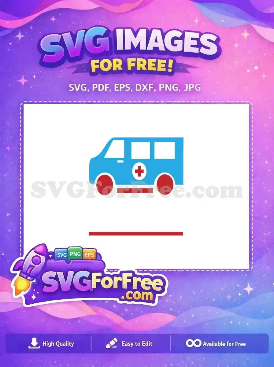 Free Blue Ambulance Graphic Free Doctor Nurse Quote Free SVG