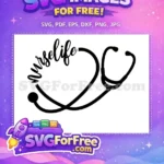 Free Doctor Stethoscope Free Nurse Heartbeat Quotes Free SVG - Instant Download