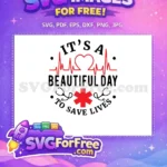 Free Red Heartbeat Free Stethoscope Doctor Nurse Quote Free SVG - Instant Download