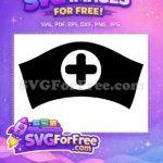 Free Black-White Cap Free Cross Doctor Nurse Quotes Free SVG - Instant Download