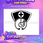Free Classic Nurse Cap Free Black Stethoscope Doctor Nurse Quotes Free SVG - Instant Download