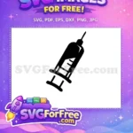 Free Black Syringe Free Medical Injection Doctor Nurse Quotes Free SVG 1 - Instant Download
