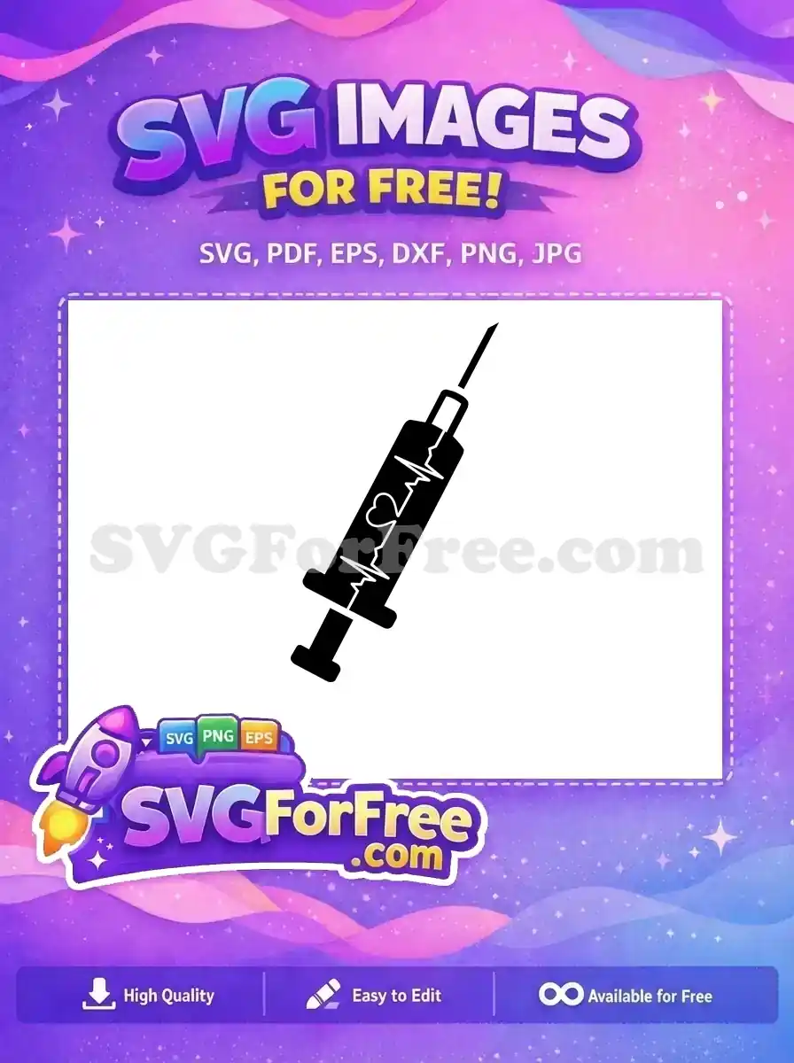 Free Syringe Heart Free Heartbeat ECG Doctor Nurse Quotes Free SVG