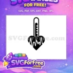 Free Heartbeat Monitor Free ECG Pulse Line Doctor Nurse Quotes Free SVG - Instant Download