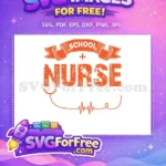 Free School Nurse Design Free Stethoscope Heartbeat Doctor Free SVG - Instant Download