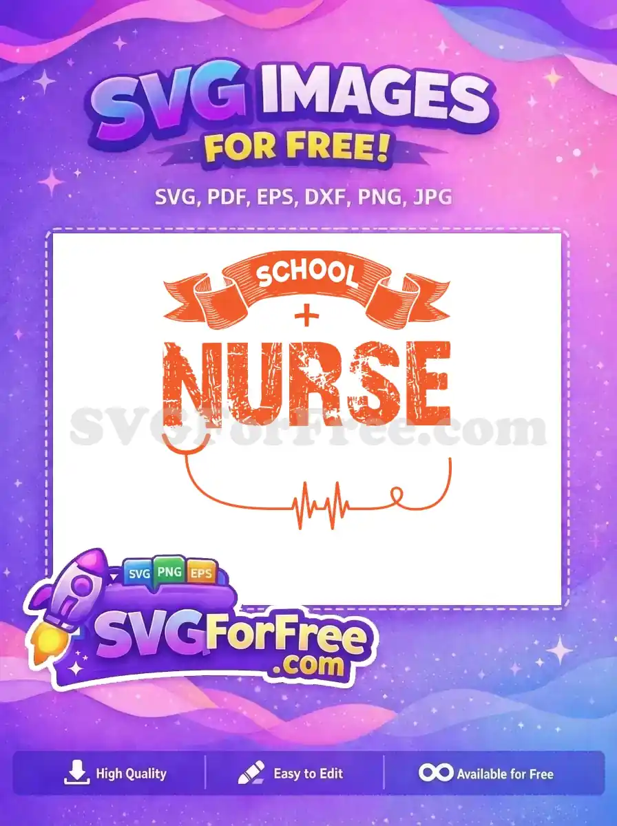 Free School Nurse Design Free Stethoscope Heartbeat Doctor Free SVG