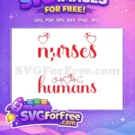 Free Heartbeat Stethoscope Free Nurses Humans Design Free SVG - Instant Download