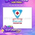 Free Blue Cross Free Compassion Doctor Nurse Quotes Free SVG - Instant Download
