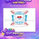 Free Red Heartbeat EKG Free Blue Syringes Stethoscopes Doctor Nurse Quotes Free SVG - Instant Download