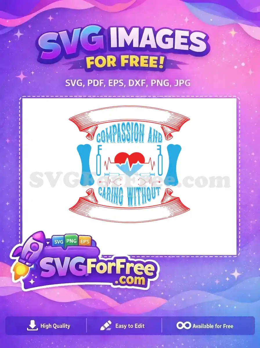 Free Red Heartbeat EKG Free Blue Syringes Stethoscopes Doctor Nurse Quotes Free SVG
