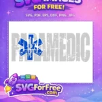 Free Distressed Paramedic Free Blue Star Life Medical Quote Free SVG - Instant Download