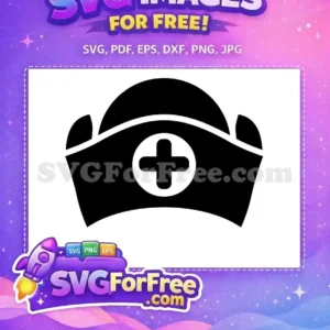 Free Black White Nurse Cap Free Medical Symbol Doctor Nurse Free SVG