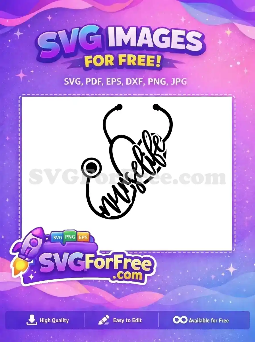 Free Stethoscope Heartbeat Free Nurse Life Doctor Free SVG