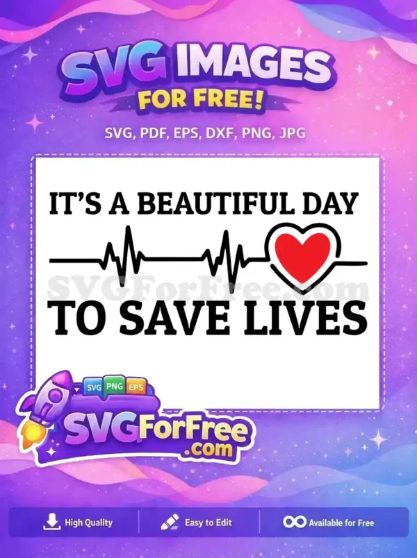 Free Heartbeat Lifeline Free Red Heart Doctor Free SVG