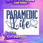 Free Paramedic Life Free Stethoscope Heart Doctor Nurse Free SVG - Instant Download