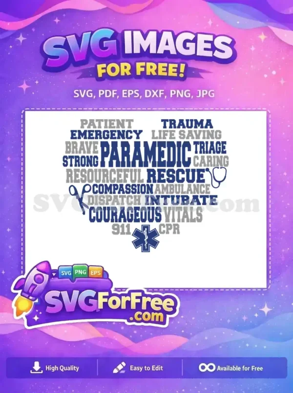Free Paramedic Brave Strong Free Emergency Rescue 911 Free SVG
