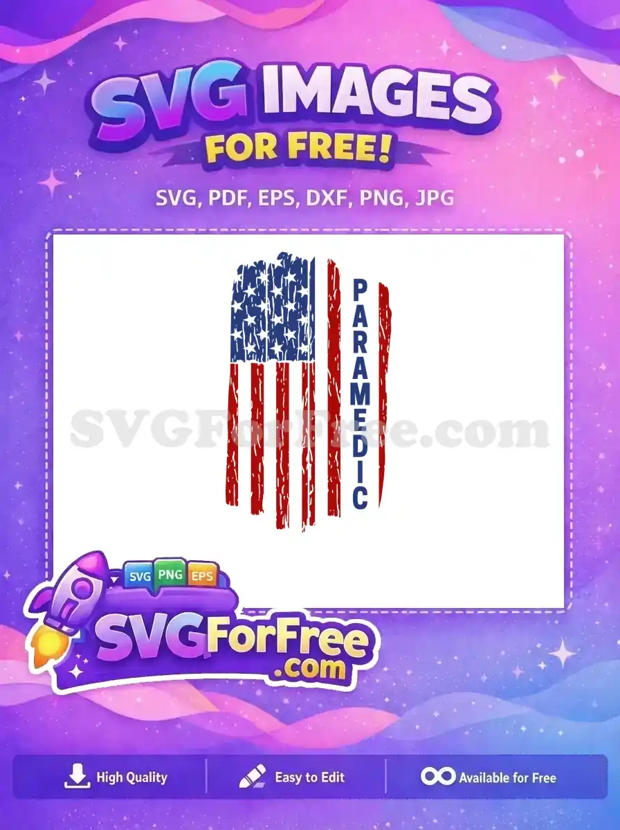 Free Distressed American Flag Free Paramedic Doctor Nurse Free SVG