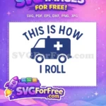 Free Blue Ambulance Free Medical Cross Doctor Nurse SVG Free SVG - Instant Download