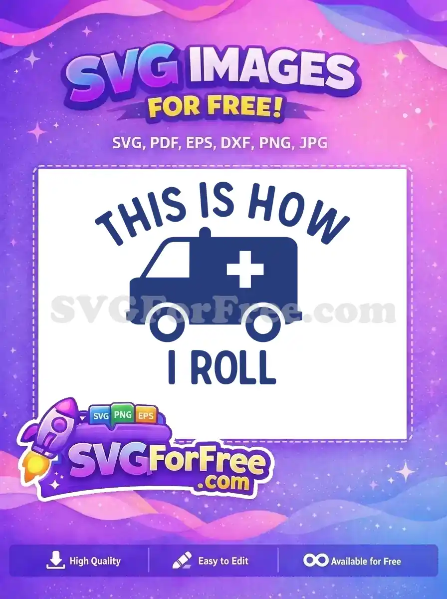 Free Blue Ambulance Free Medical Cross Doctor Nurse SVG Free SVG