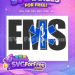 Free EMS Logo Design Free Blue Star of Life Doctor Nurse Free SVG - Instant Download