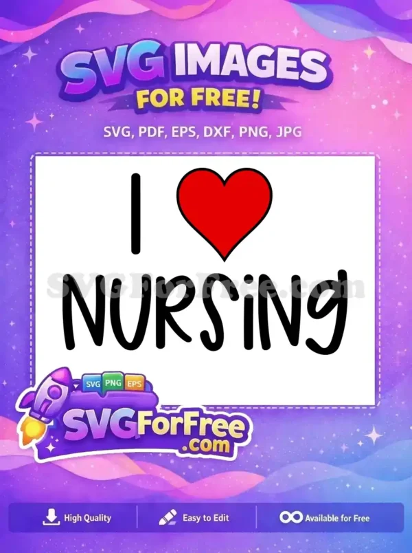 Free Red Heart Design Free Bold Nursing Font Doctor Nurse Free SVG