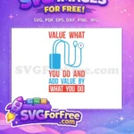 Free Blue BP Monitor Free Red Blue Quote Nurse Doctor Free SVG - Instant Download