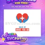 Free Medical Heart Free Caring Hands Doctor Nurse Quotes Free SVG - Instant Download