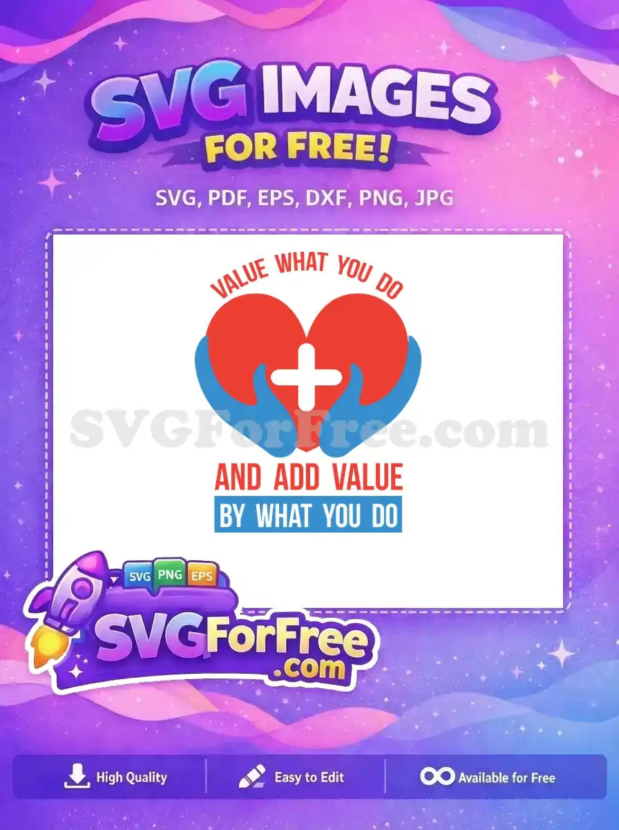 Free Blue Hands Red Heart Free Medical Support Doctor Nurse Quotes Free SVG