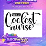 Free Coolest Nurse Free Inspirational Hearts Doctor Nurse Quotes Free SVG - Instant Download