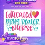 Free Educated Nurse Free Sarcastic Doctor Nurse Quotes Free SVG - Instant Download