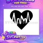 Free Heartbeat Wave Free Medical Monitor Doctor Nurse Health Free SVG - Instant Download
