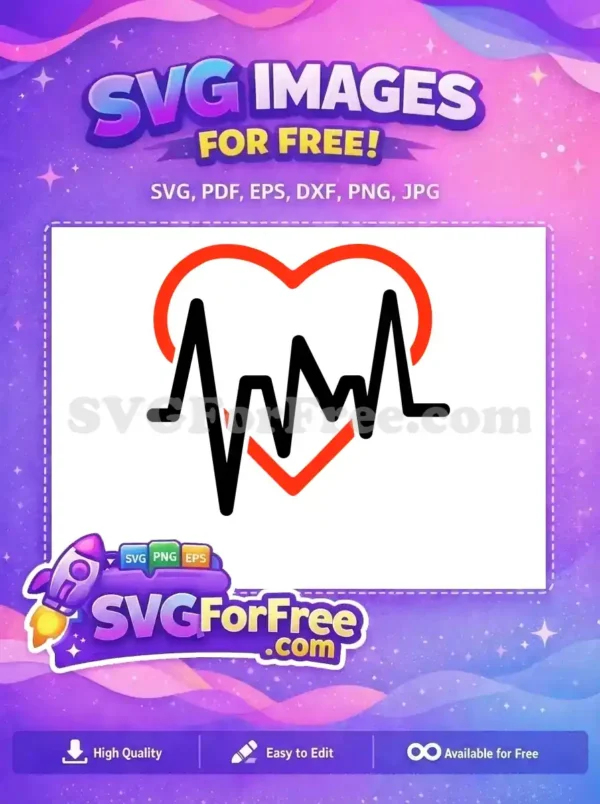 Free Red Heartbeat Monitor Free Vital Signs Medical Doctor Nurse Quotes Free SVG