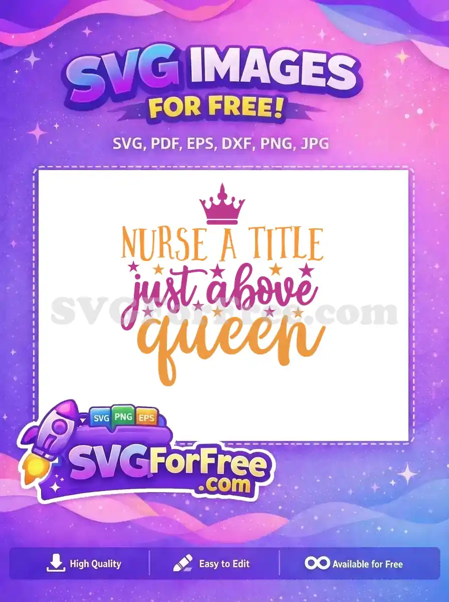 Free Pink Crown Free Orange Purple Stars Quote Free SVG