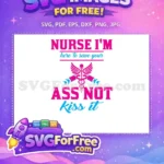 Free Pink Blue Nurse Free Caduceus Syringe Humor Free SVG - Instant Download